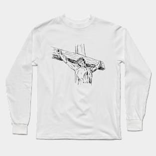 Sacred Sacrifice - Jesus on the Cross Long Sleeve T-Shirt